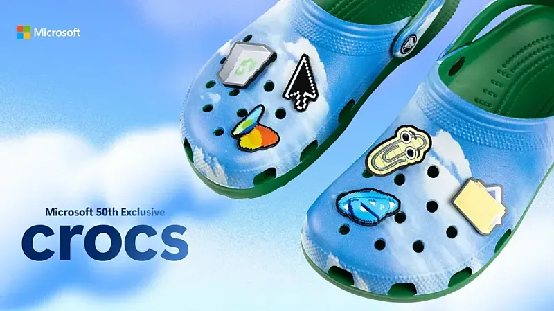 Microsoft XP Crocs: Limited-Edition Windows Nostalgia Footwear